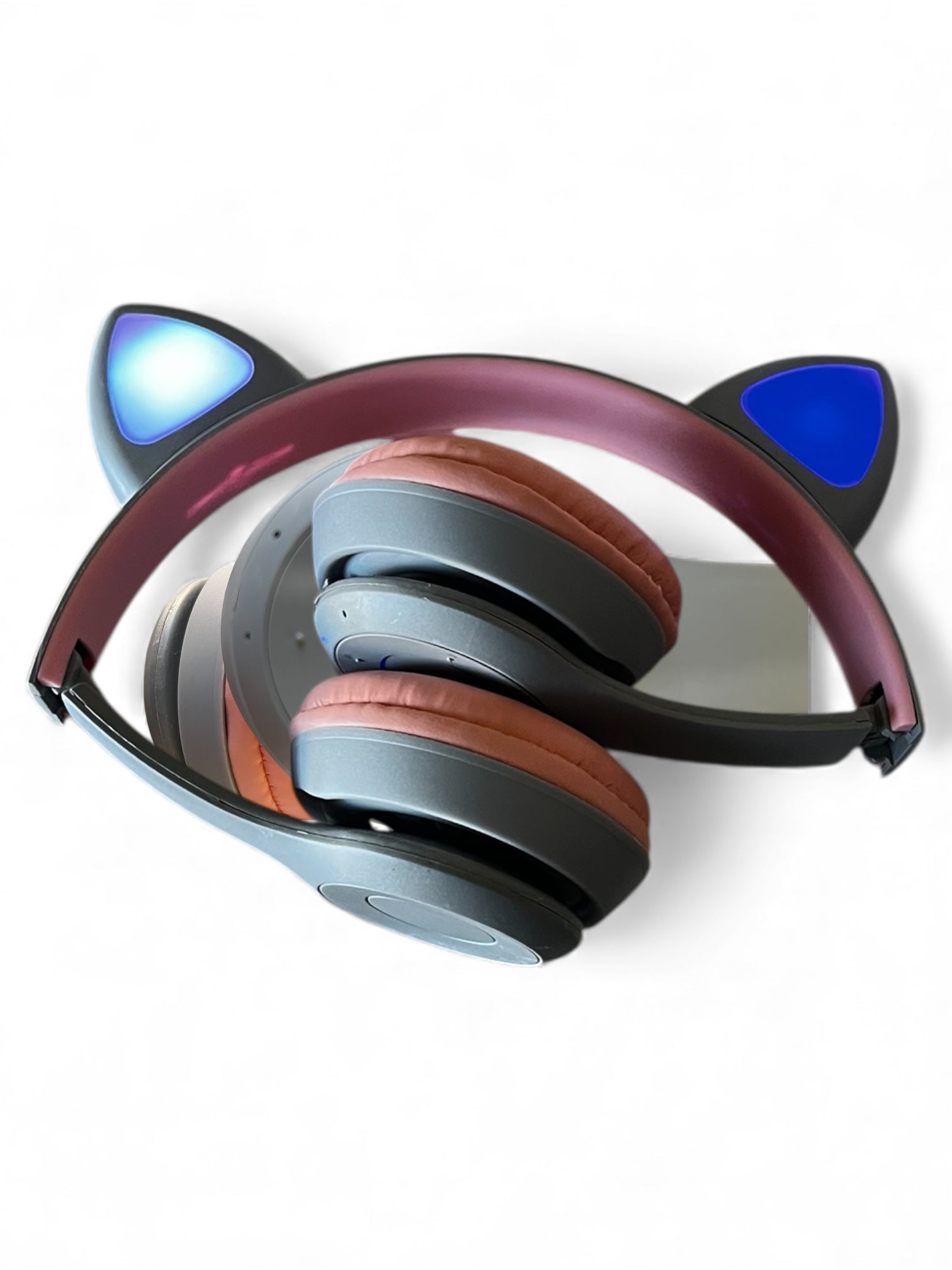 Audífonos Inalámbricos Bluetooth con Orejas de Gato LED