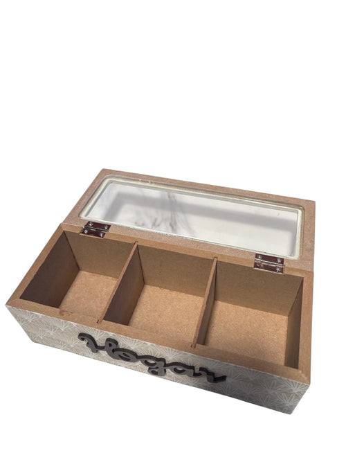 Caja organizadora té Hogar con puerta abatible 