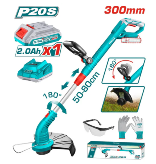 Combo Orilladora Inalámbrica 20V + Batería 2Ah + Cargador