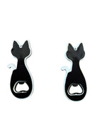 Reverso con iman Set de 3 destapadores Abrebotellas Diseño Gato - Arte Croata