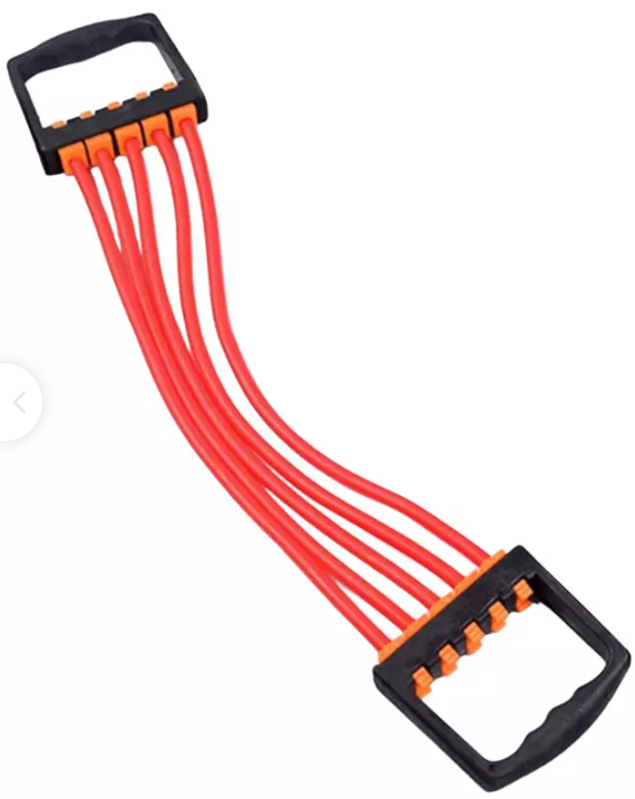 Expansor de Pecho con 5 Bandas Ajustables - Elásticos de Resistencia para Ejercicio