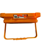 Tipos de entrada de  reflector LED Solar Portátil con Panel Solar - Foco de Trabajo Recargable Naranja