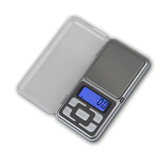 Mini Balanza Digital de Bolsillo 200g x 0.01g - Gramera de Precisión Portátil
