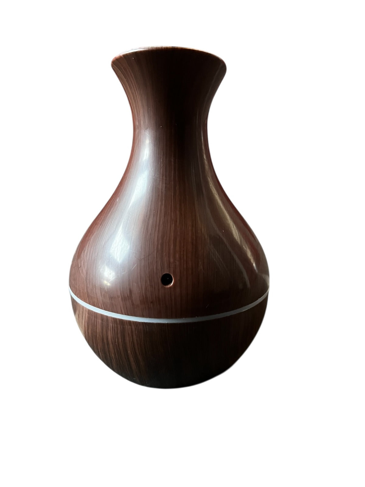 Humidificador Ultrasónico de Aromaterapia 300ml - Diseño Florero Madera
