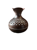 Humidificador Ultrasónico de Aromaterapia 300ml - Diseño Florero Madera