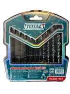 Set Brocas y Puntas TOTAL 19 Piezas – Metal, Concreto y Destornillador TACSDB1901