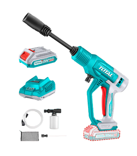 Hidrolavadora Inalámbrica 20V 24.8 Bar + Batería 2.0Ah y Cargador