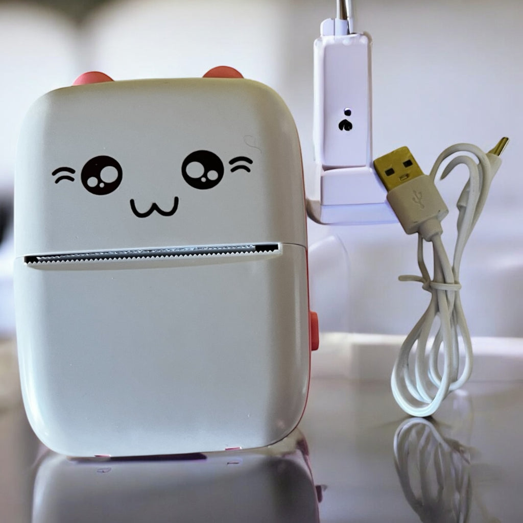 Mini impresora térmica con cable USB 