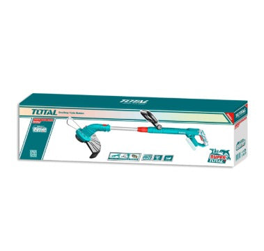 Embalaje Combo Orilladora Inalámbrica 20V + Batería 2Ah + Cargador