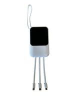 Power Bank 8000mAh con Cables Integrados - 3 en 1 Lightning/Type-C/Micro USB
