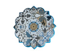 Posavasos Forma Flor Diseño Azulejos Portugueses - Estilo Mediterráneo con relieve