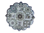 Posavasos Forma Flor Diseño Azulejos Portugueses - Estilo Mediterráneo con relieve