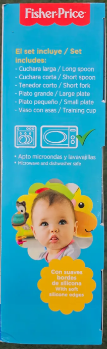 Embalaje del producto donde se incluyen el detalle de los utensilios