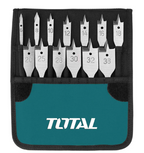 Set Brocas Mecha Plana TOTAL 13 Piezas – 6 a 38mm Acero Carbono