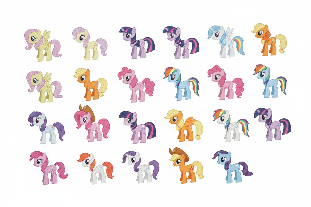 Colección completa de 24 figuras My Little Pony
