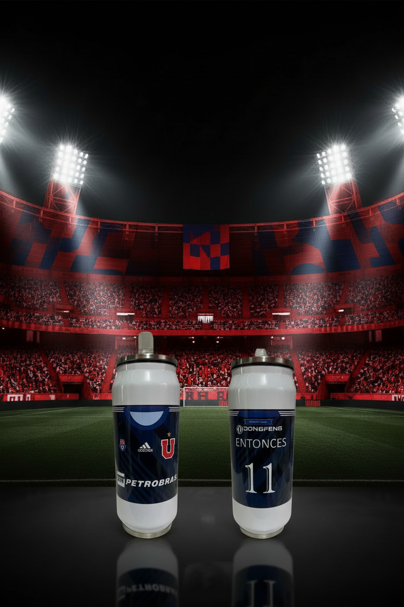 Jarro térmico Universidad de Chile con fondo temático