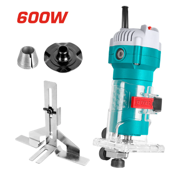 Fresadora Eléctrica de Cantos 1/4" 600W 34500 RPM