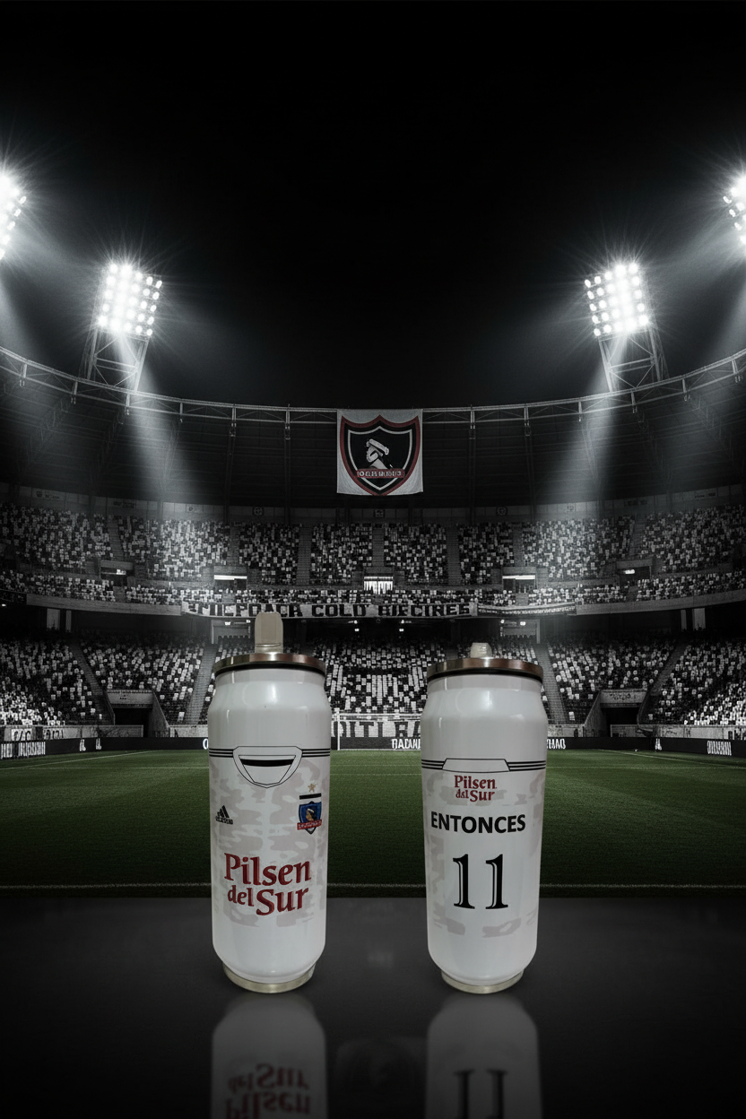 Jarro térmico Colo-Colo con fondo temático