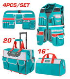 Kit 4 en 1 TOTAL - Bolsos y Accesorios Profesionales para Herramientas

