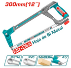 Marco de Sierra TOTAL 300mm (12") – Hoja Bi-Metal M2+D6A