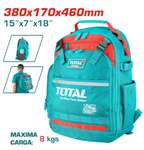 Mochila Porta Herramientas TOTAL Super – 380x170x460mm Máx. 8kg