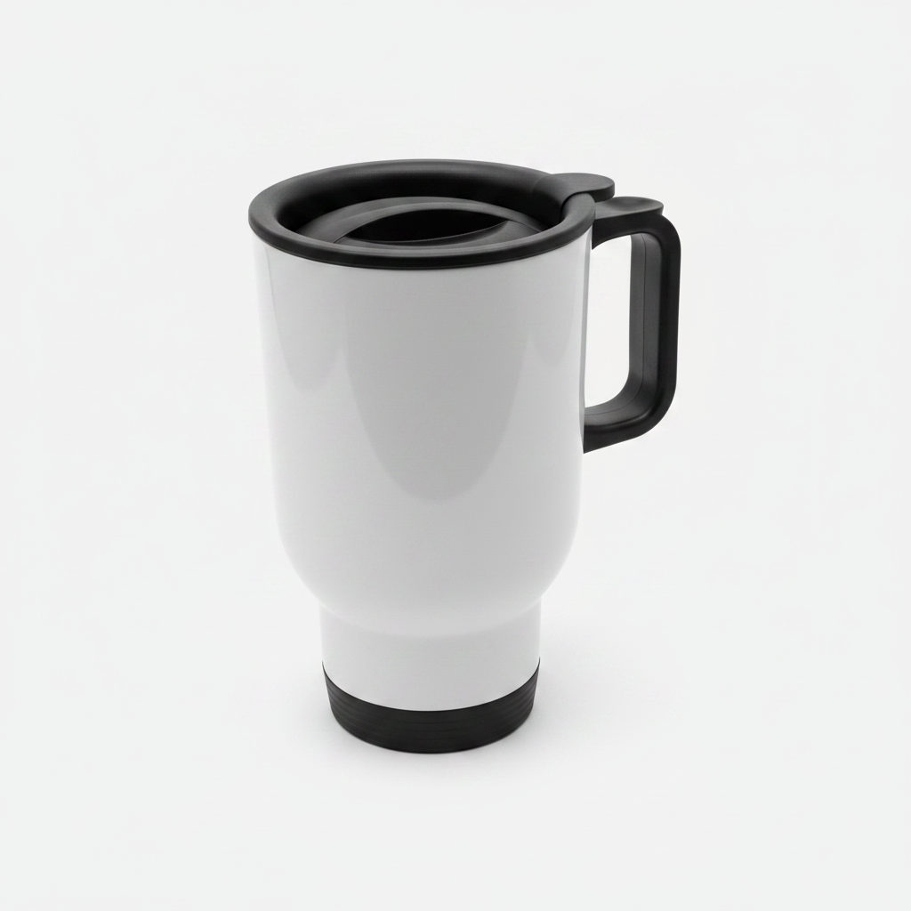 Mug aluminio fondo gris - angular
