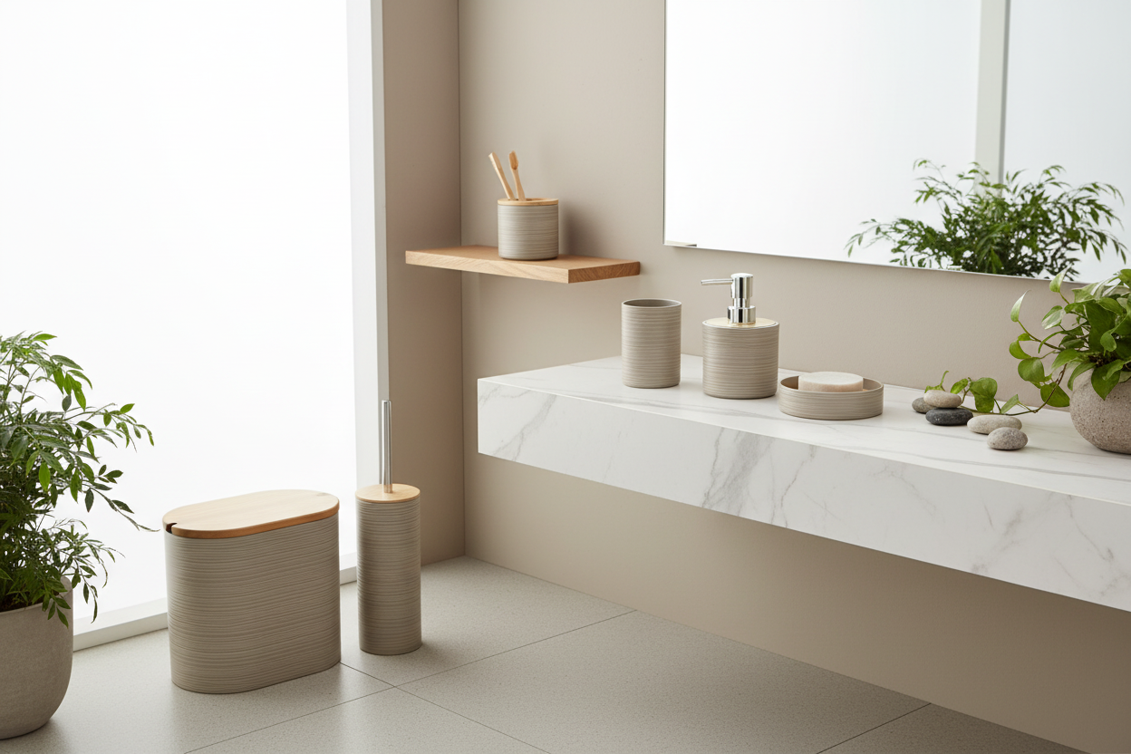 set de baño donde se muestra el juego completo