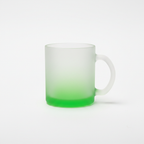Taza empavonada verde
