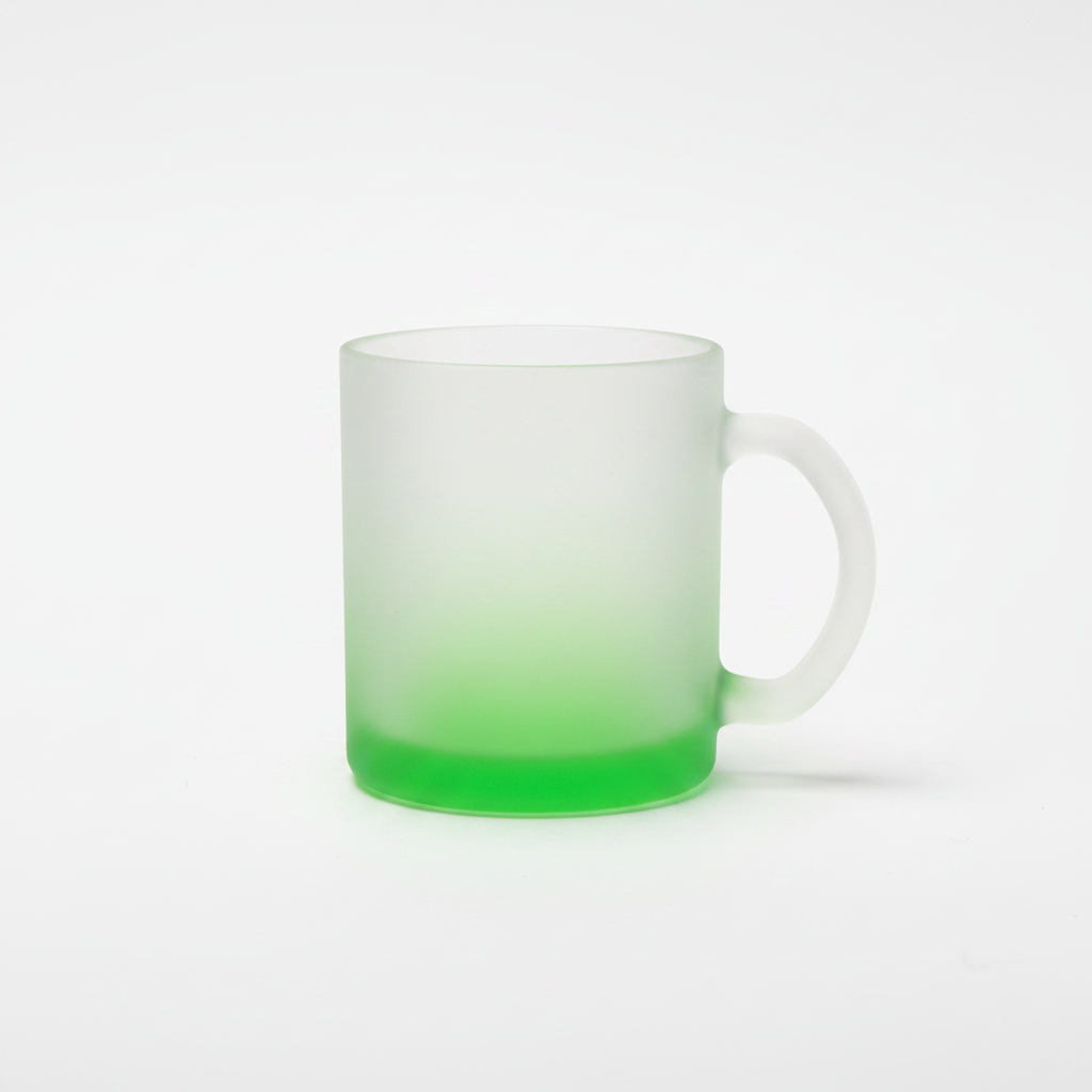 Taza empavonada verde